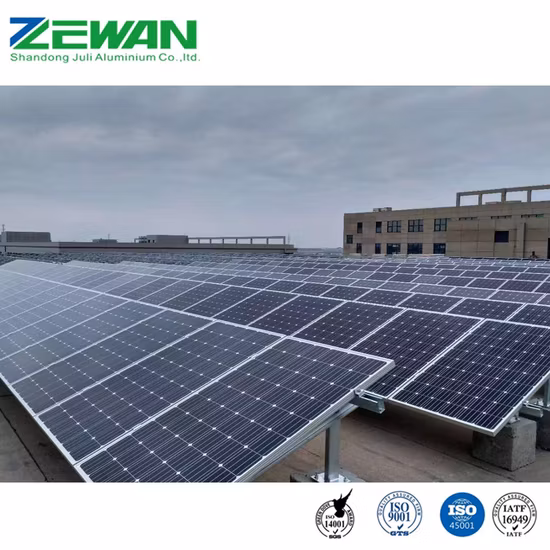 Marco de panel solar de perfil de extrusión de aluminio para módulo fotovoltaico con excelente calidad